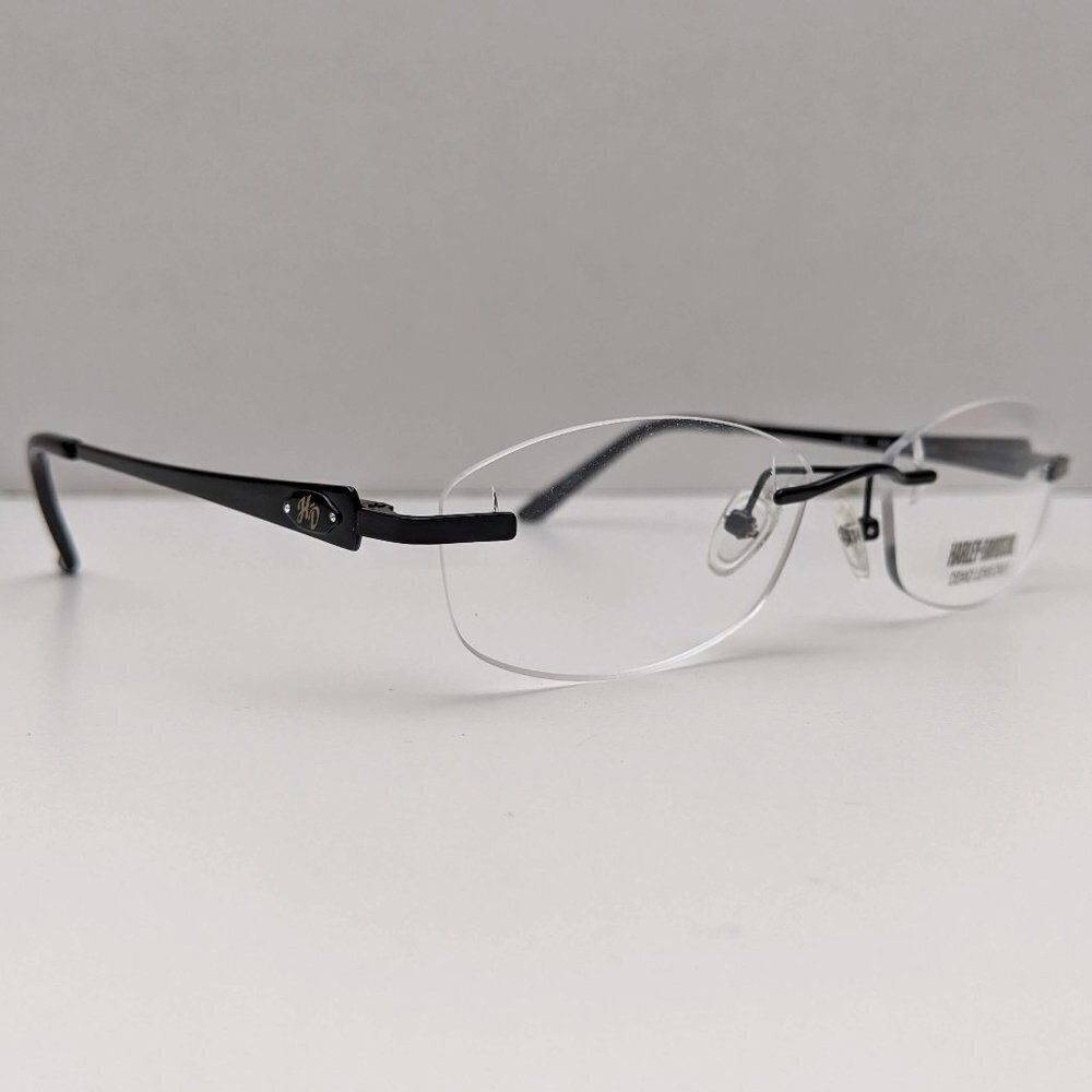 🕶️NEW! Harley Davidson HD506 BLK Eyeglasses 52/17 135 /KAA204🕶️​